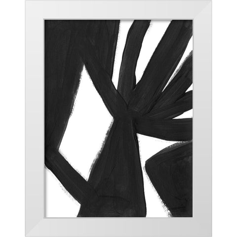 Jungle Satellite I White Modern Wood Framed Art Print by Vess, June Erica