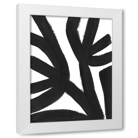 Jungle Satellite II White Modern Wood Framed Art Print by Vess, June Erica