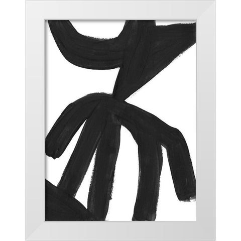 Jungle Satellite III White Modern Wood Framed Art Print by Vess, June Erica