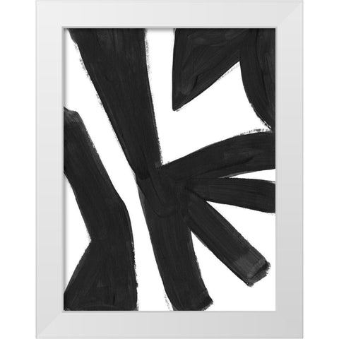 Jungle Satellite IV White Modern Wood Framed Art Print by Vess, June Erica