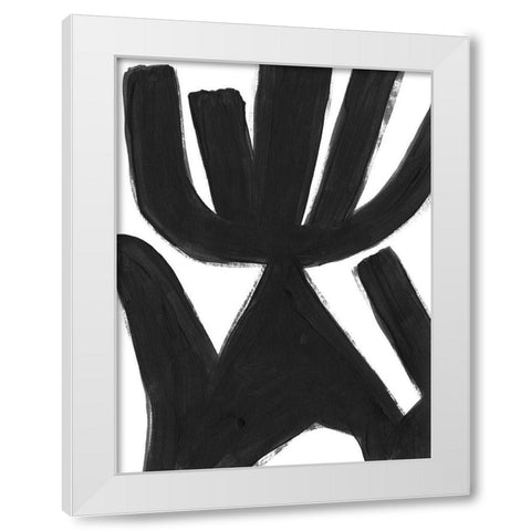 Jungle Satellite V White Modern Wood Framed Art Print by Vess, June Erica