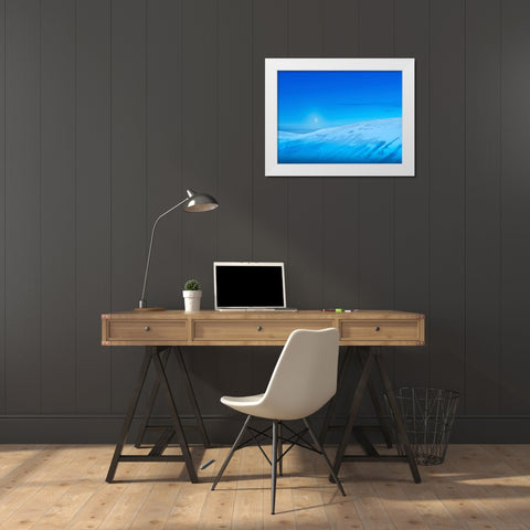 Colorado Dunes III White Modern Wood Framed Art Print by McLoughlin, James