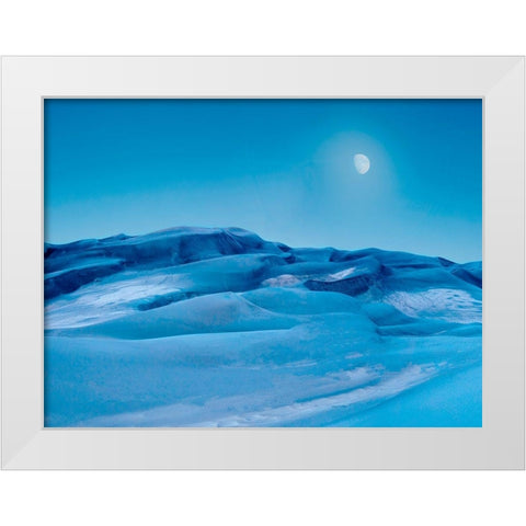Colorado Dunes V White Modern Wood Framed Art Print by McLoughlin, James