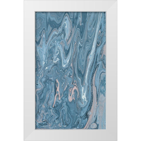 Unconfined II White Modern Wood Framed Art Print by Moore, Regina
