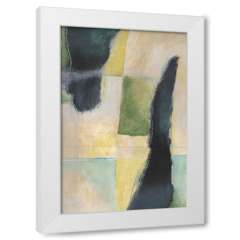 Meditative View I White Modern Wood Framed Art Print by Moore, Regina