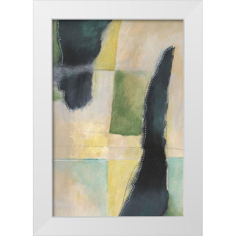 Meditative View I White Modern Wood Framed Art Print by Moore, Regina