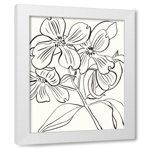 Self I White Modern Wood Framed Art Print by Wang, Melissa