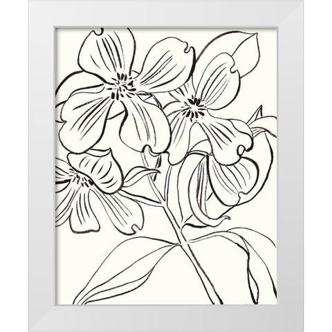 Self I White Modern Wood Framed Art Print by Wang, Melissa