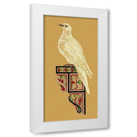 Bird Impression II White Modern Wood Framed Art Print by Wang, Melissa