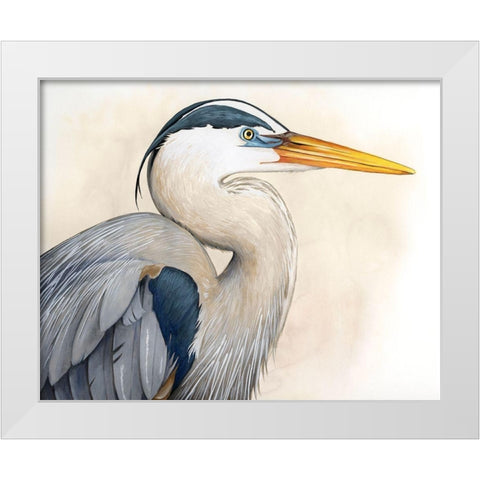 Blue Hunter II White Modern Wood Framed Art Print by Popp, Grace