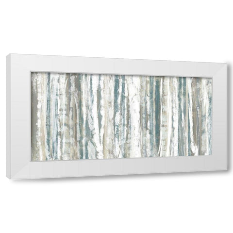 Treeline Strata I White Modern Wood Framed Art Print by Goldberger, Jennifer