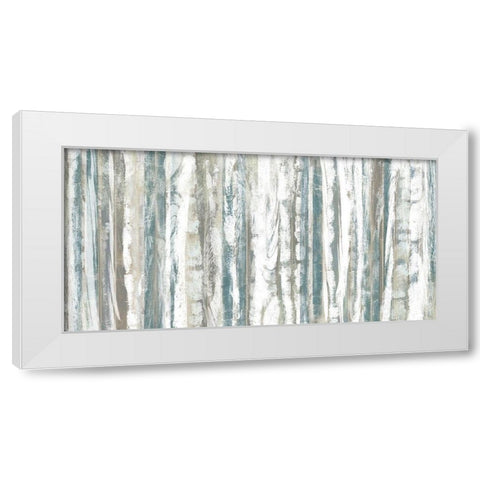 Treeline Strata II White Modern Wood Framed Art Print by Goldberger, Jennifer