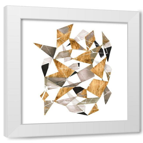 Gilded Chrysalis I White Modern Wood Framed Art Print by Popp, Grace