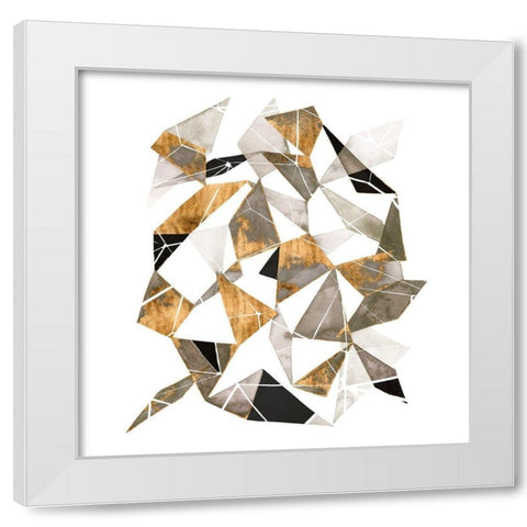 Gilded Chrysalis II White Modern Wood Framed Art Print by Popp, Grace