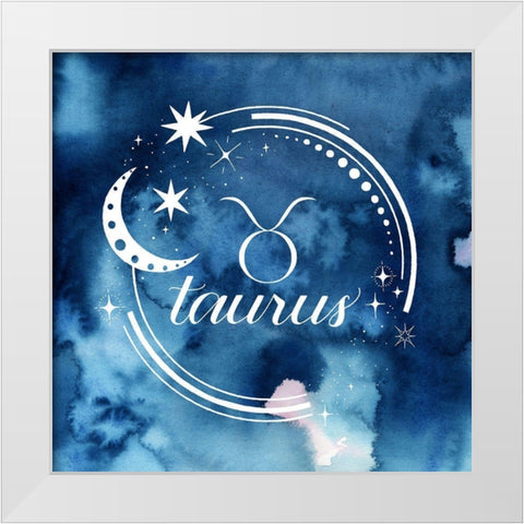 Watercolor Astrology II White Modern Wood Framed Art Print by Popp, Grace