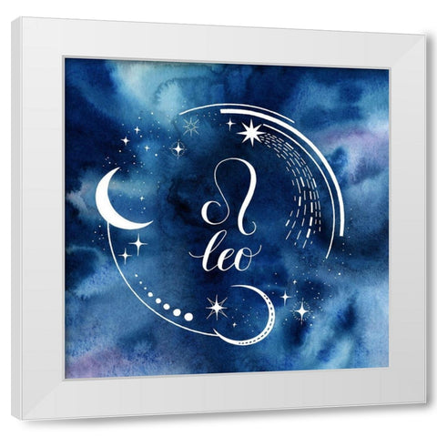 Watercolor Astrology V White Modern Wood Framed Art Print by Popp, Grace