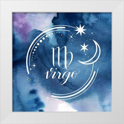 Watercolor Astrology VI White Modern Wood Framed Art Print by Popp, Grace