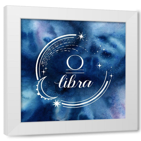 Watercolor Astrology VII White Modern Wood Framed Art Print by Popp, Grace