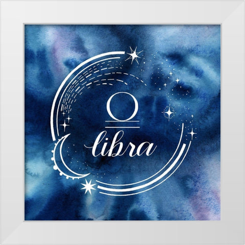 Watercolor Astrology VII White Modern Wood Framed Art Print by Popp, Grace