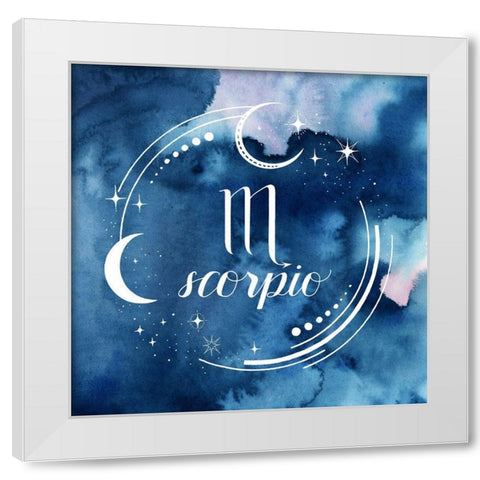 Watercolor Astrology VIII White Modern Wood Framed Art Print by Popp, Grace