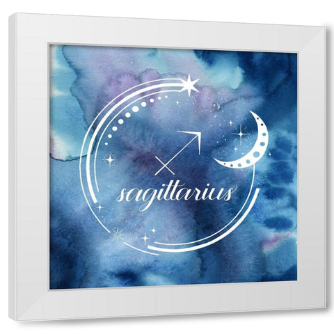 Watercolor Astrology IX White Modern Wood Framed Art Print by Popp, Grace