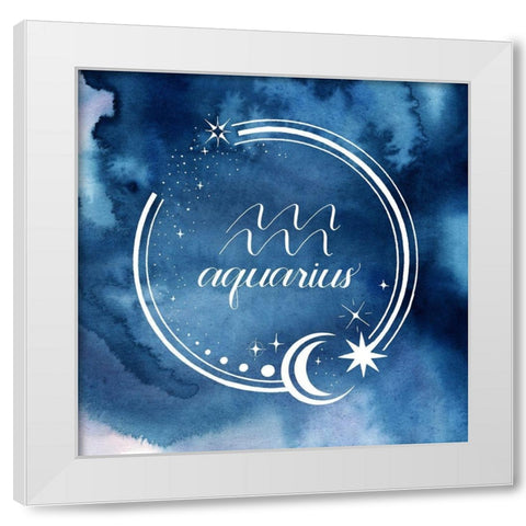 Watercolor Astrology XI White Modern Wood Framed Art Print by Popp, Grace