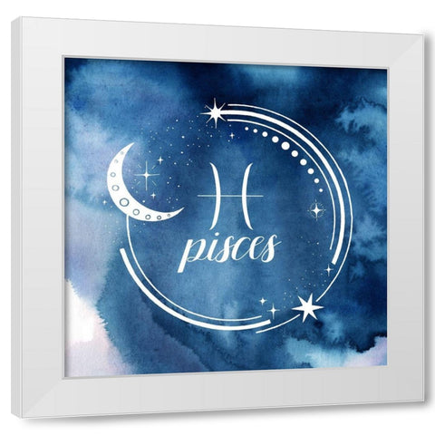Watercolor Astrology XII White Modern Wood Framed Art Print by Popp, Grace