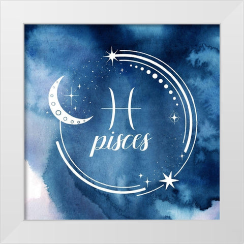 Watercolor Astrology XII White Modern Wood Framed Art Print by Popp, Grace
