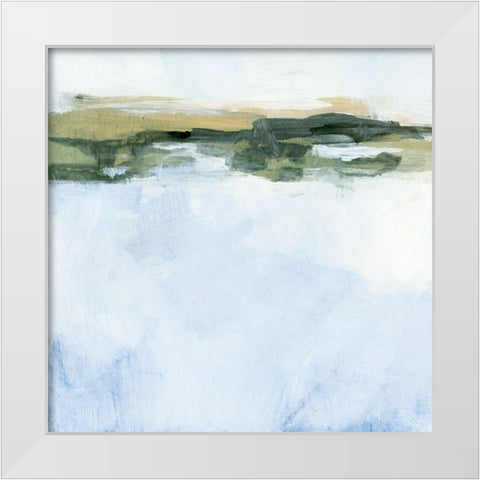 Hazy Bray I White Modern Wood Framed Art Print by Borges, Victoria
