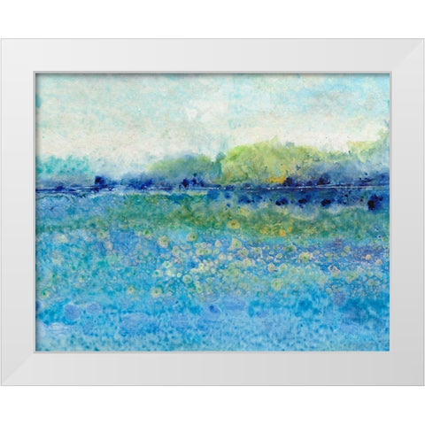 Shimmering Water I White Modern Wood Framed Art Print by OToole, Tim