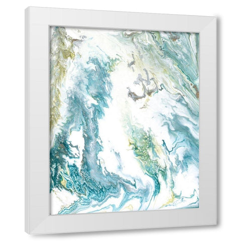 Tidal Drift II White Modern Wood Framed Art Print by Studio W