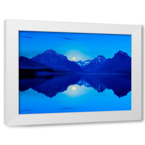 Mountainscape Photograph II White Modern Wood Framed Art Print by McLoughlin, James