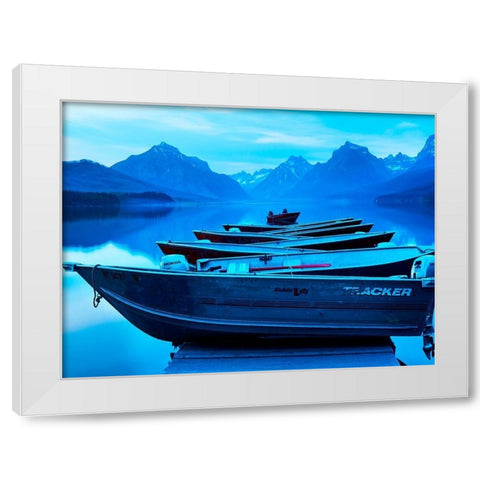 Mountainscape Photograph IV White Modern Wood Framed Art Print by McLoughlin, James
