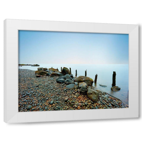 Seascape Photo I White Modern Wood Framed Art Print by McLoughlin, James