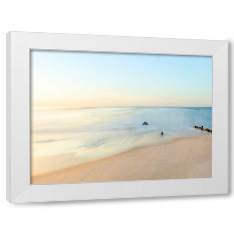 Seascape Photo II White Modern Wood Framed Art Print by McLoughlin, James