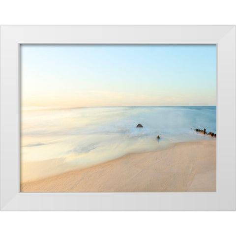 Seascape Photo II White Modern Wood Framed Art Print by McLoughlin, James