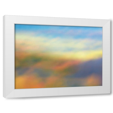 Soft Landscape I White Modern Wood Framed Art Print by McLoughlin, James