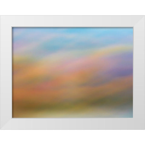 Soft Landscape III White Modern Wood Framed Art Print by McLoughlin, James