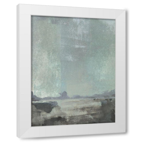 Riverlands II White Modern Wood Framed Art Print by Green, Jacob