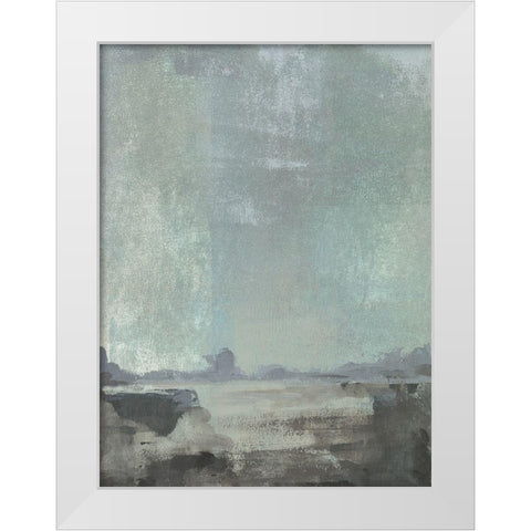 Riverlands II White Modern Wood Framed Art Print by Green, Jacob