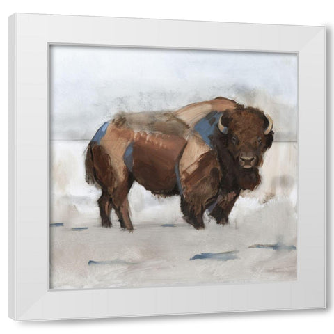 Lodge Guardian I White Modern Wood Framed Art Print by Green, Jacob