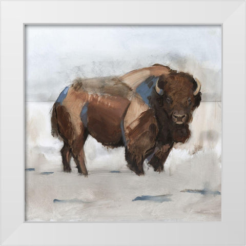 Lodge Guardian I White Modern Wood Framed Art Print by Green, Jacob