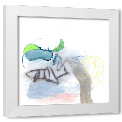 Gathering I White Modern Wood Framed Art Print by Fuchs, Jodi