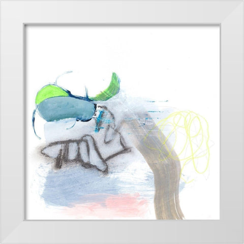 Gathering I White Modern Wood Framed Art Print by Fuchs, Jodi