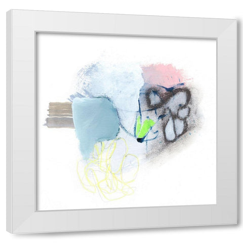 Gathering II White Modern Wood Framed Art Print by Fuchs, Jodi