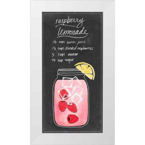 Summer Drinks V White Modern Wood Framed Art Print by Popp, Grace
