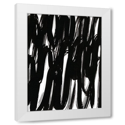 Ink Scribble I White Modern Wood Framed Art Print by Fuchs, Jodi