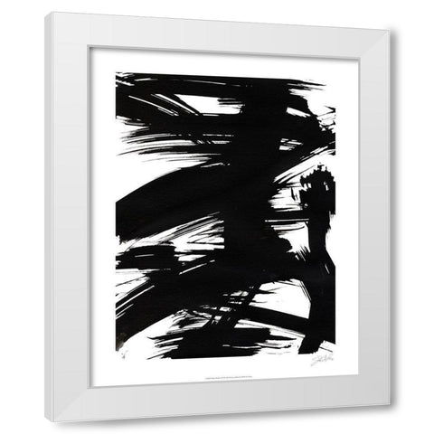 Black Bamboo I White Modern Wood Framed Art Print by Fuchs, Jodi