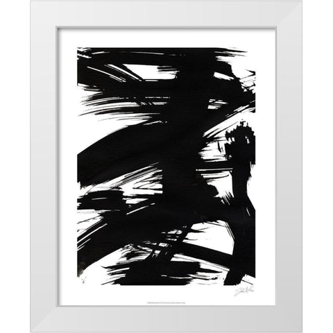 Black Bamboo I White Modern Wood Framed Art Print by Fuchs, Jodi