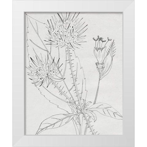 Wild Blossoms I White Modern Wood Framed Art Print by Wang, Melissa